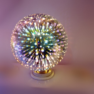 3D装饰灯泡A60G95ST64烟花灯满天星LED酒吧店餐厅KTV场景用|ms