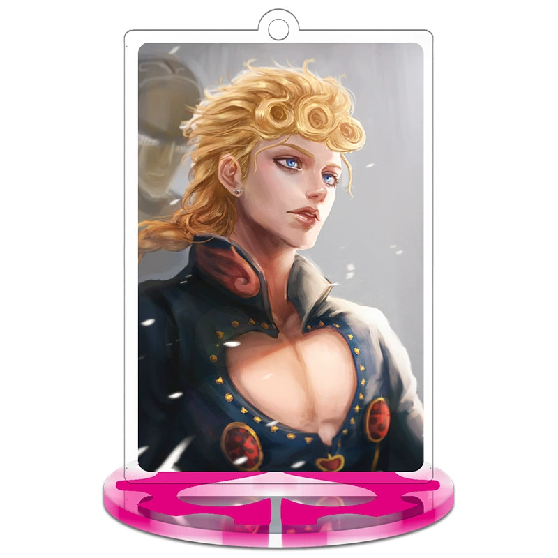 Пиктограмма JOJO's Wonderful Adventure Golden Wind Surrounding Q-version Acrylic Humanoid Small Stand Card Keychain Pendant Ornament