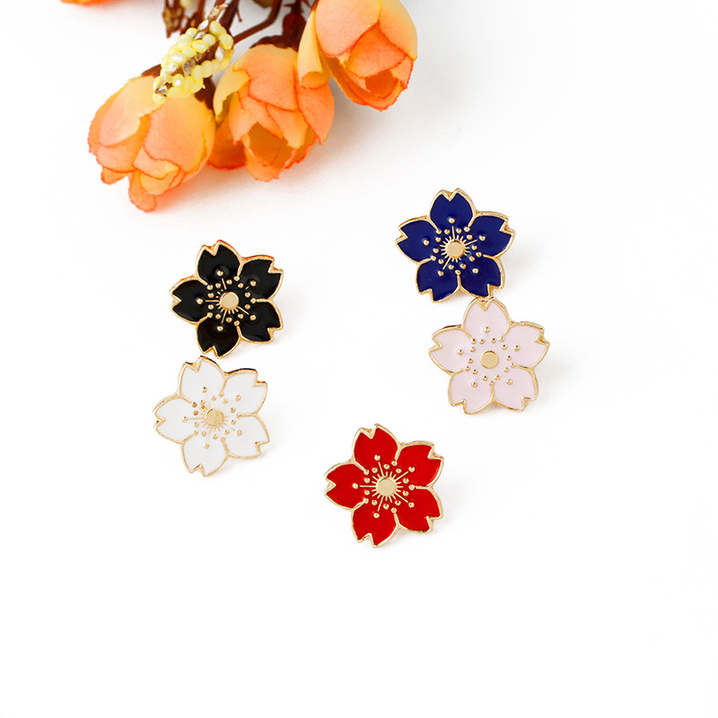 New Style Multi-color Cartoon Beautiful Plant Flower Alloy Drip Brooch display picture 7