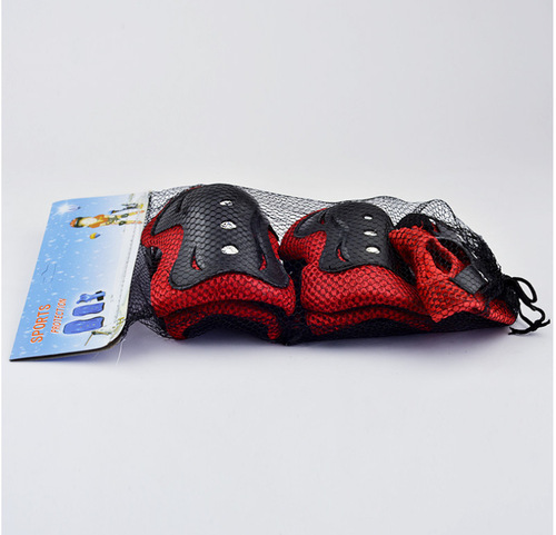 Children's thickened knee pads and elbow pads, a complete set of scooter protective gear, skates and roller skating 6-piece set