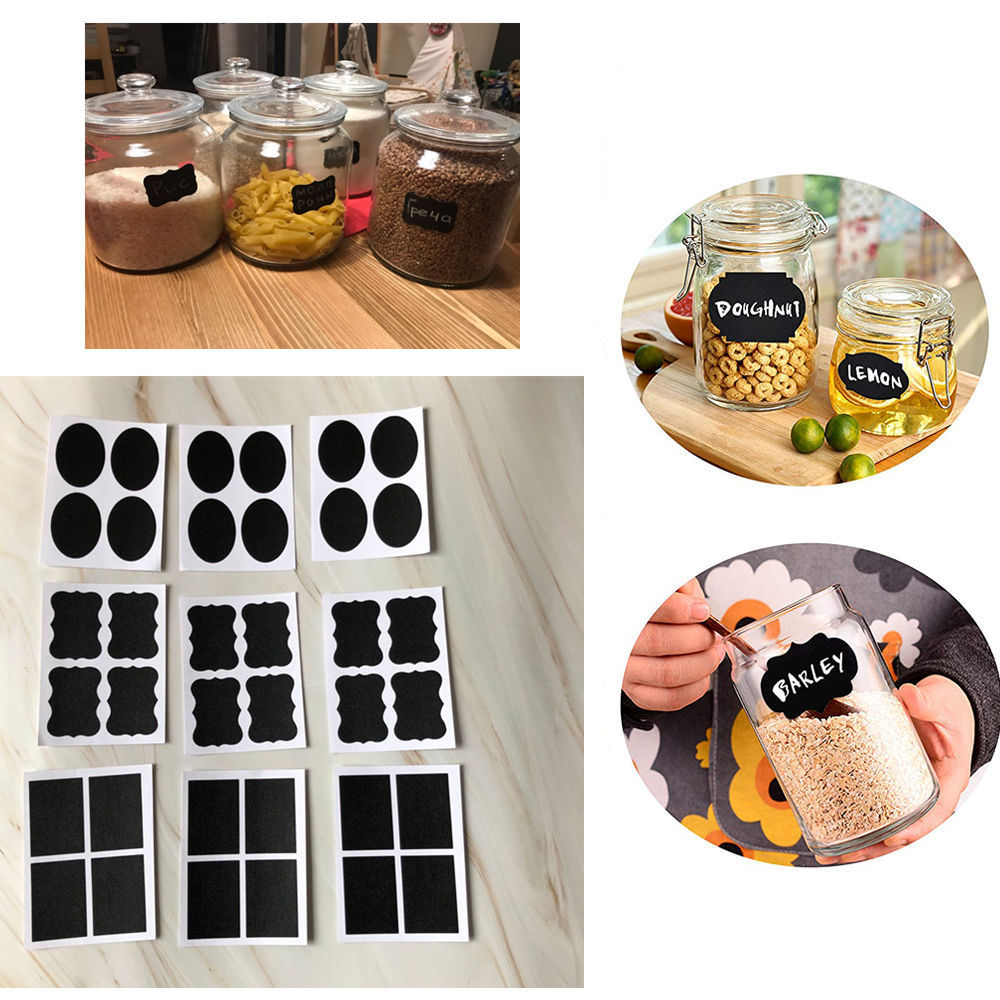 黑板不干胶标签 酒瓶贴 异形黑板pvc贴 玻璃瓶黑板贴纸