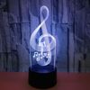 New foreign trade new note 3D colorful visual light colorful touch 3D LED light creative gift 3D light