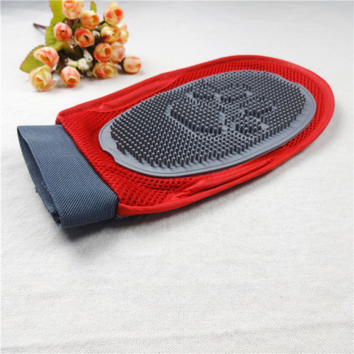 Manufacturer wholesale pet massage gloves, rubber cleaning massage brush, pet gloves wholesale, available for both left and right hands