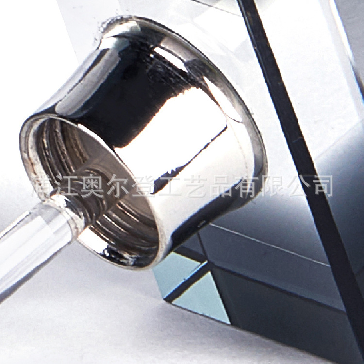 跨境男士阿拉伯中东迪拜水晶香水瓶方形10ml水晶K9人体精油瓶黑色详情图4