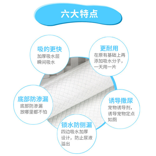 Dog diapers, pet diapers, diaper pads, absorbent diaper pads, small size 100 pieces, medium size 50 pieces