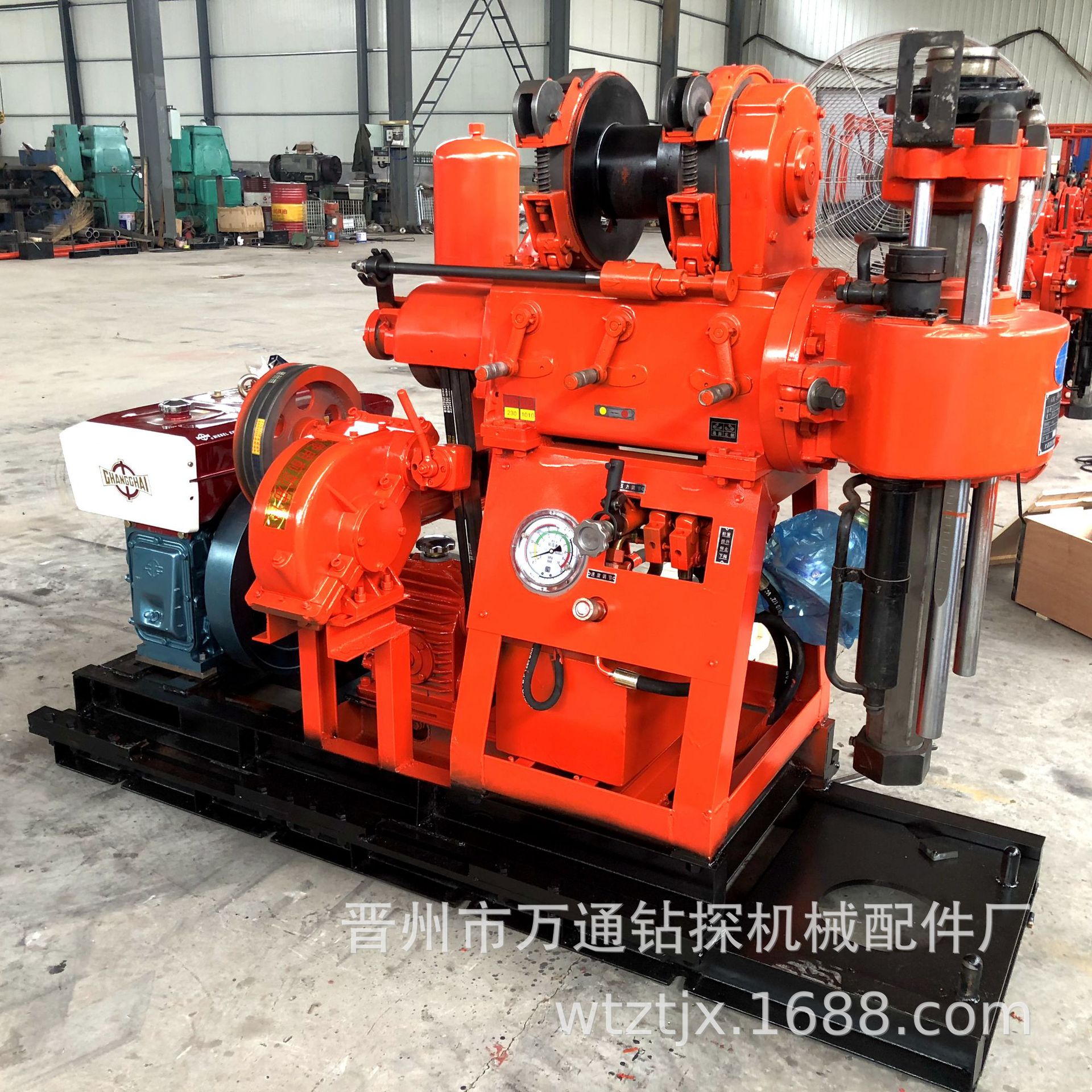 北探GK-200型移机160水泵取心勘察地质钻探勘探岩心钻机（常柴）