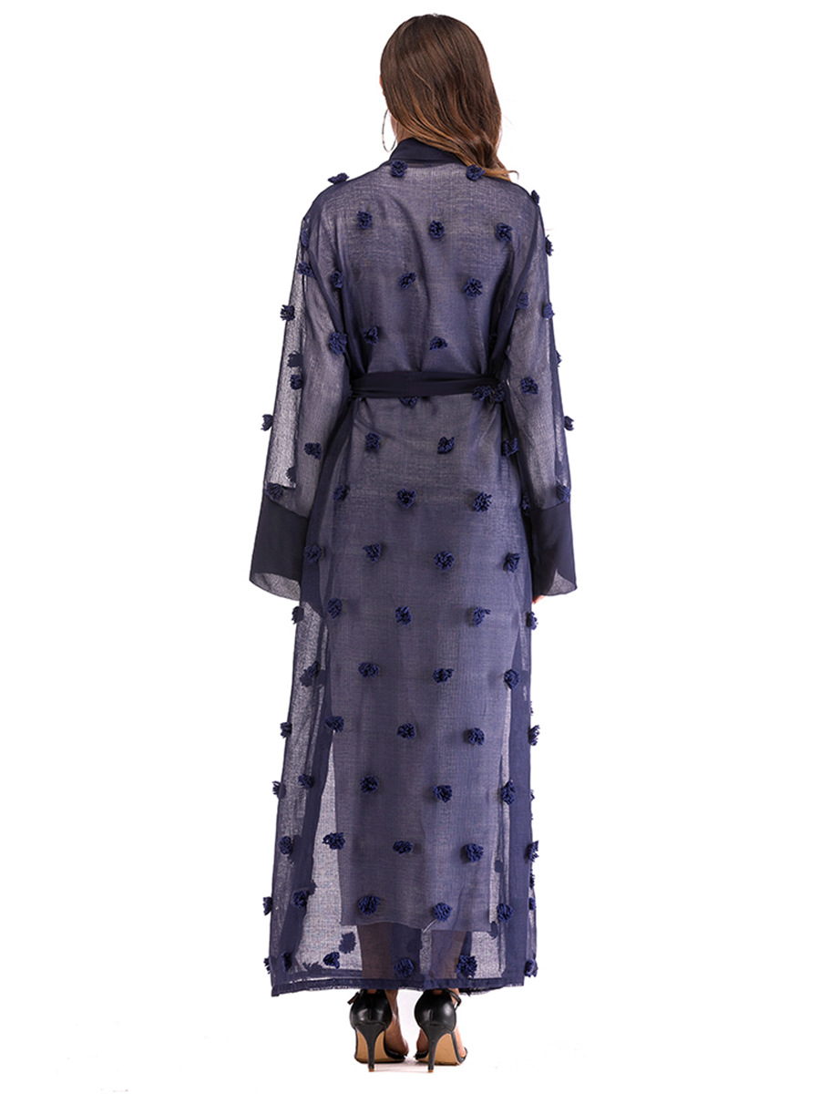 Title 6, Kadınlar için 3D Çiçek Örgü Gevşek Dantel Uzun ...