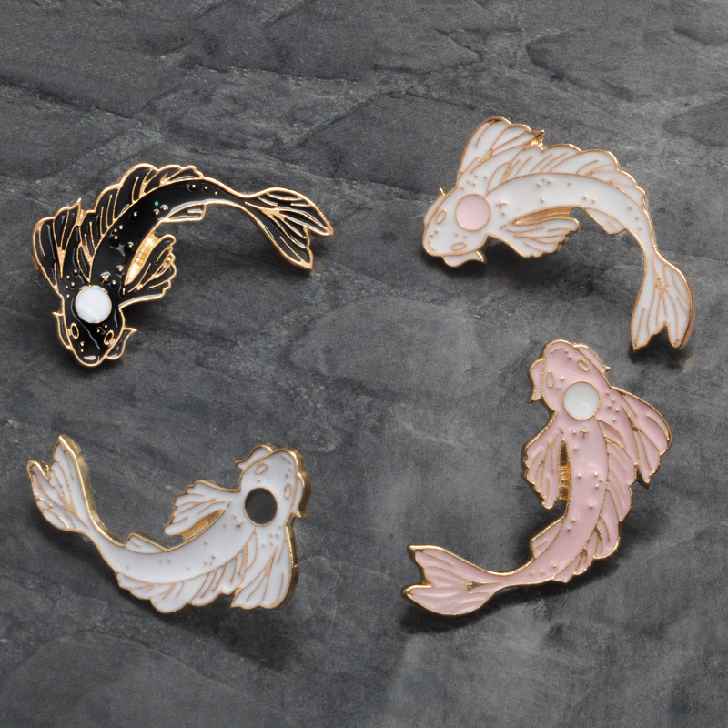 Daily Occasion Alloy Material Simple Style Pin Fish Alloy Enamel Women'S Brooches