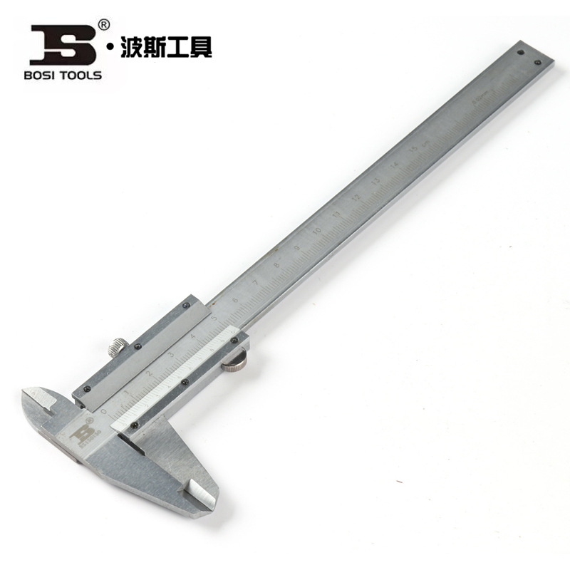 波斯工具高碳钢/不锈钢游标卡尺BS160125 /160150/160200/160300