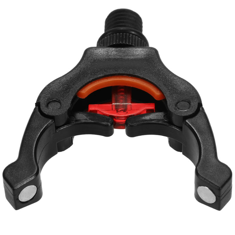 Cross-border coolo accesorios de pesca de estilo europeo negro de nylon de plástico de la abrazadera de la varilla imán soporte cabeza varilla tenedor mar Rod Accesorios