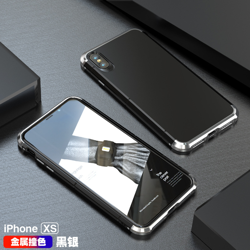 GINMIC Shield Aluminum Metal Frame Hard PC Back Cover Case for Apple iPhone XS Max & iPhone XR & iPhone XS