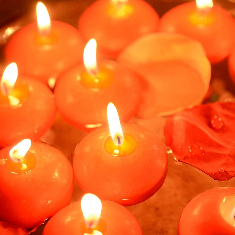 Red white candle, 12 pieces, for beloved, (Physicals)