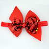 Children's flashing hair accessory, elastic headband with bow, European style, wholesale