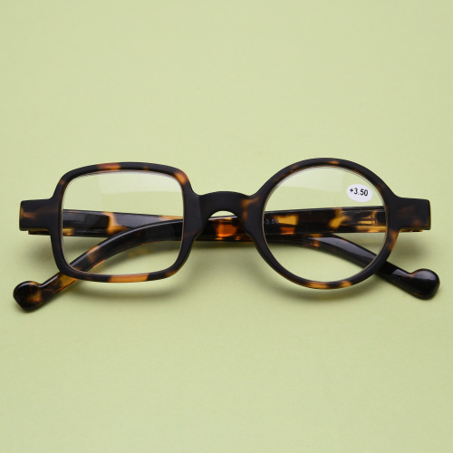 High-definition retro men's and women's old-fashioned glasses, fashionable, ultra-light and comfortable old-light glasses, square-frame women's flower glasses, flat glasses