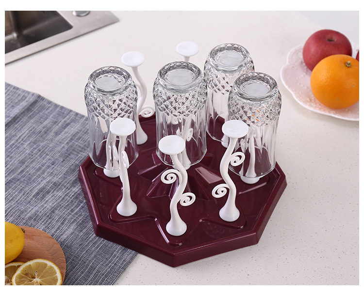 八角复古沥水架