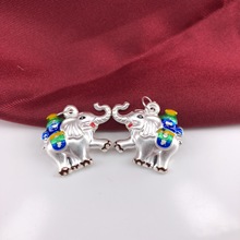 中国太平保险纯银999吊坠大象太平吉象项链子 89周年纪念赠品礼品