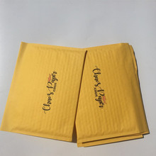 牛皮纸气泡袋 黄色 牛皮纸信封袋印刷快递数码服装产品包装气泡袋