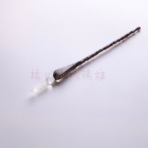 Manufacturer supplies starry sky glass pen, crystal fluorescent water-dipped signature pen, creative stationery gift stationery pen