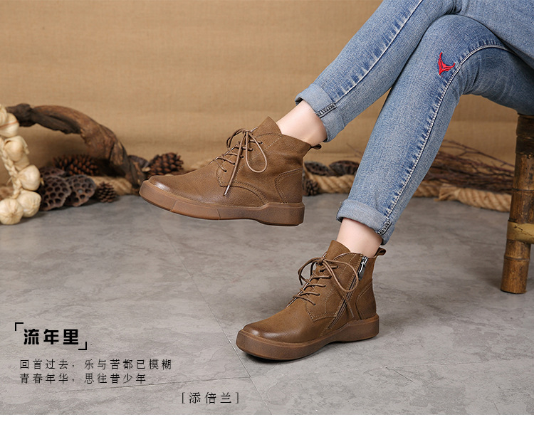 Bottes femme RUOLAN en En cuir - Ref 3354898 Image 16