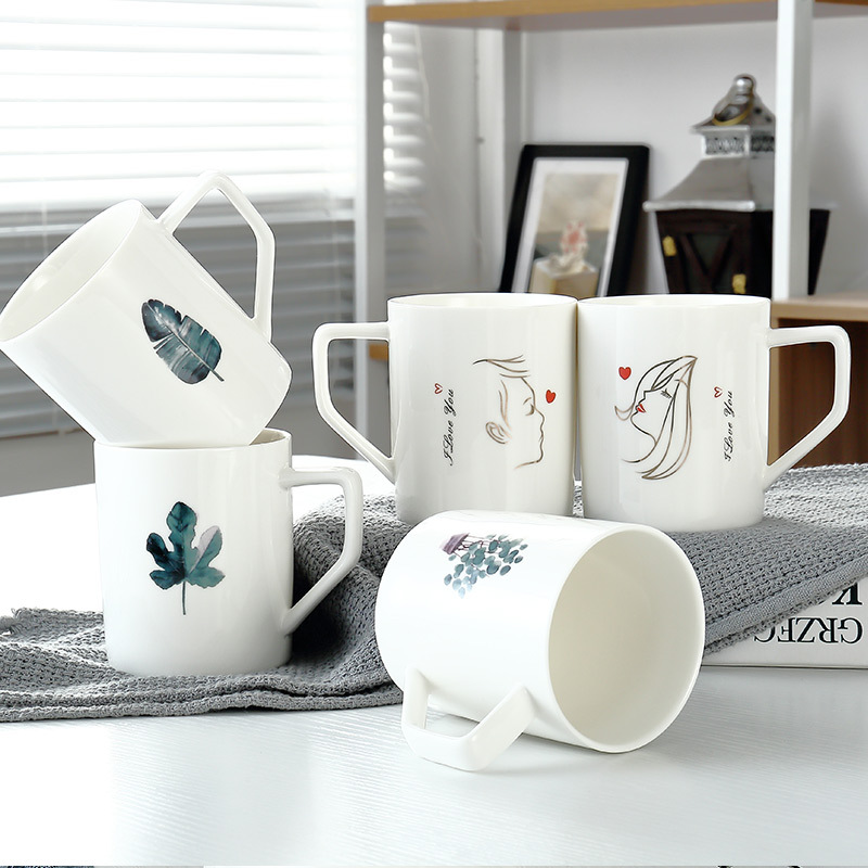 New Ceramic Cup Creative Ceramics Mug advertisement Promotion gift Ceramic cup Mug customized LOGO