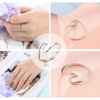 Glossy ring, silver 925 sample, wholesale