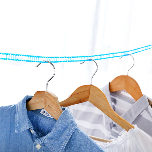 Non-slip and windproof clothesline, fence-type clothesline, 5-meter clothesline, outdoor travel clothesline