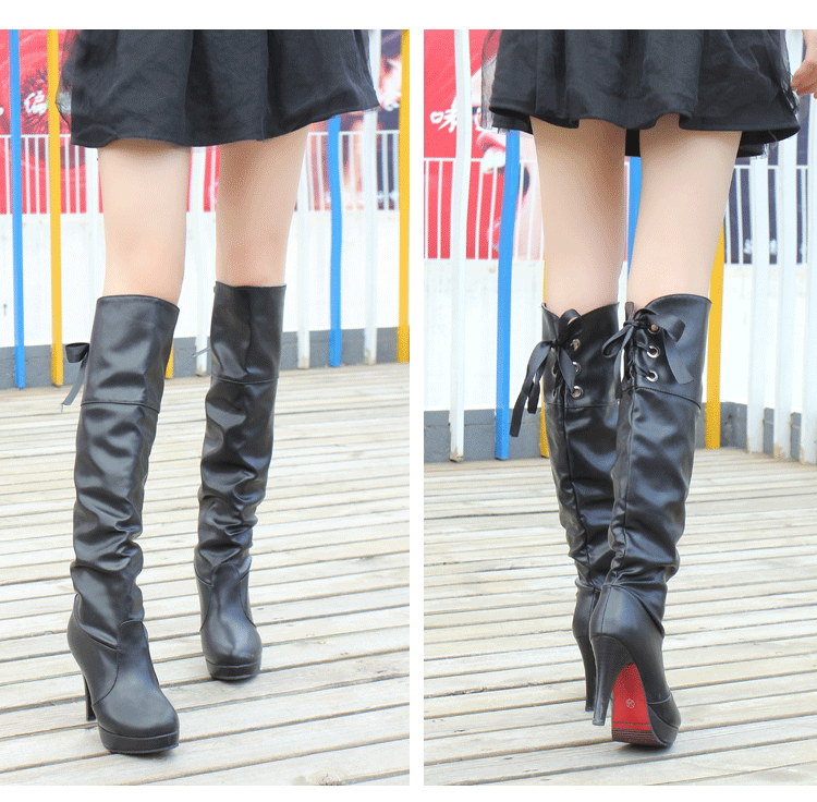 Bottes femme en PU artificiel - Ref 3354883 Image 18