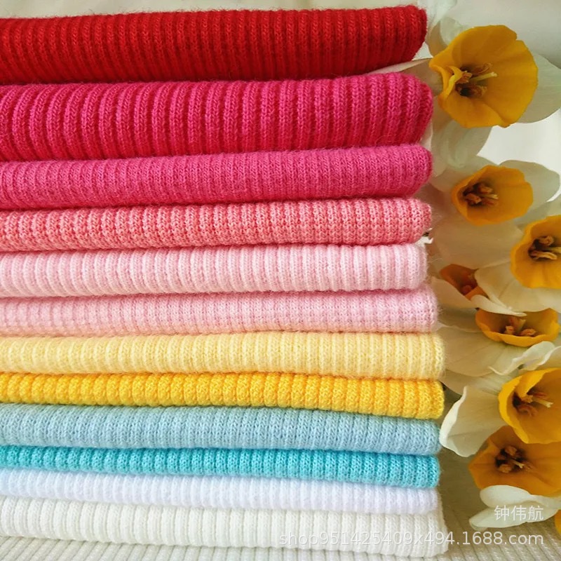 全棉弹力罗纹布料 卫衣领口袖口 罗口服装辅料 罗纹 孕妇宝宝面料