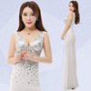 new bright drill long sexy liquor party banquet evening dress