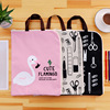 Stationery with zipper, handheld storage bag for documents, South Korea