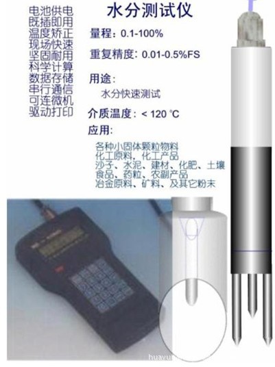 手持式水分快速测试仪 型号:H-sMS1204 paw