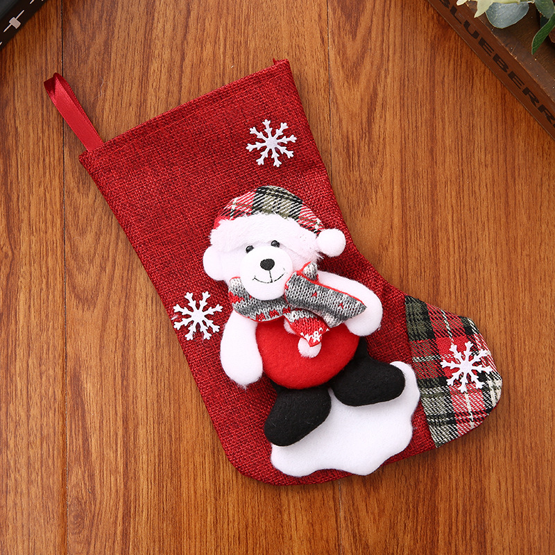 Christmas Santa Claus Deer Cloth Party Hanging Ornaments display picture 4