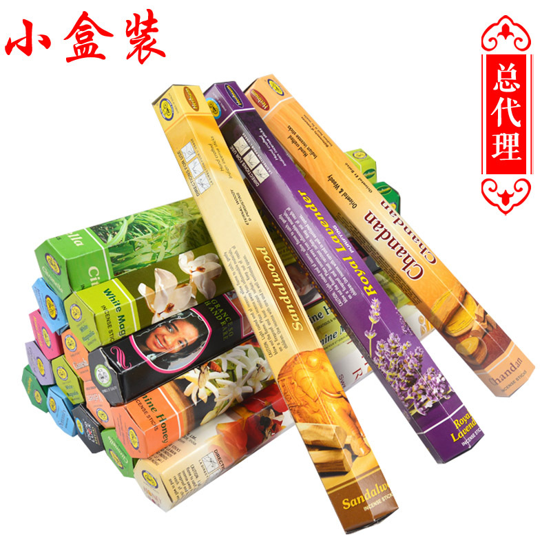 进口印度香薰 家用檀香熏香 车载线香卫生竹签佛香料外贸地摊夜市