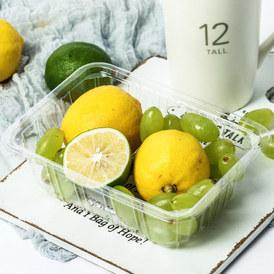 1813H6壹次性透明生鮮托盤車厘子吸塑食品包裝盒子PET塑料盒廠家