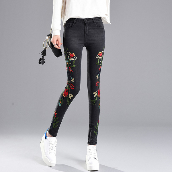 autumn outfit new style elastic wash Korean version high waist