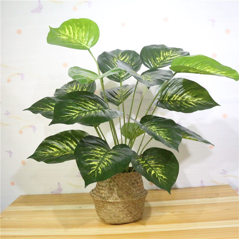 Отпечаток пальца оставляет 18 голов, зелёный укроп Wannian зелёный куст стеновая имитация растение цветок искусство с кросс-бордер растением