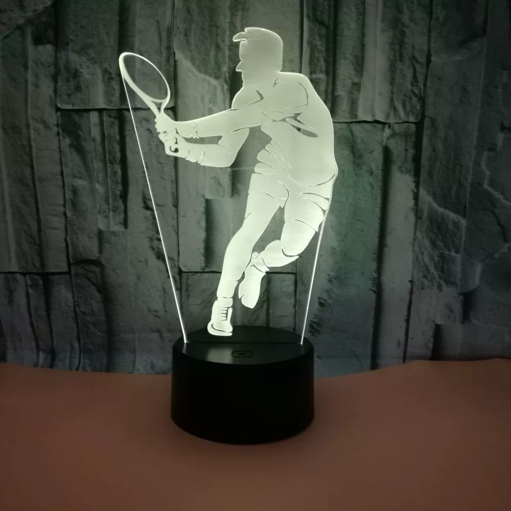 LED настольная лампа с сенсорным управлением, 3D, дистанционное управление, (Cross-border trading)