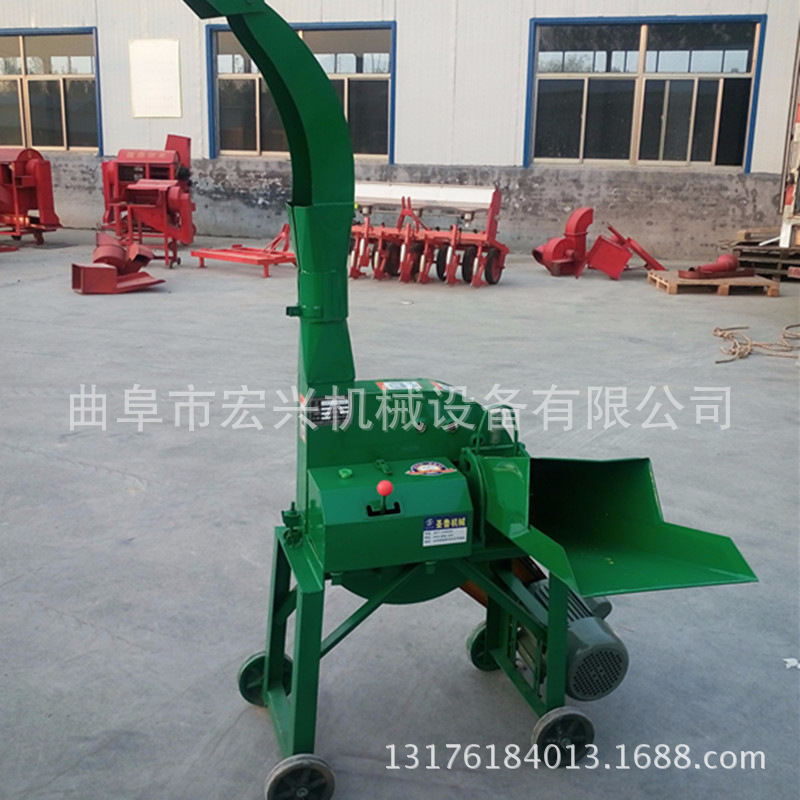 全自动传送带铡草机 自动进料斩草机