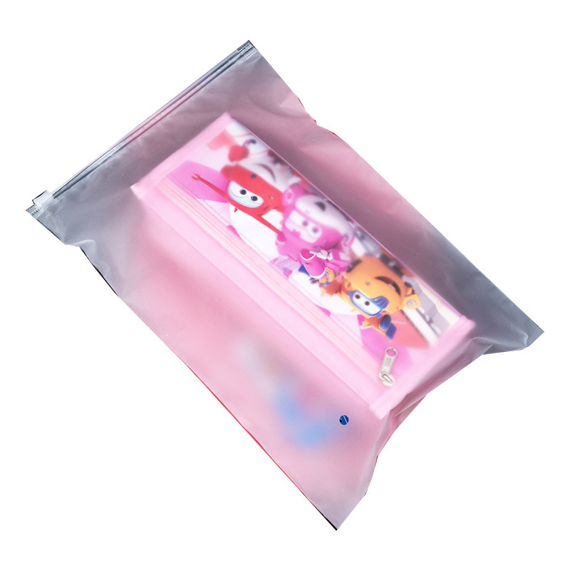 En stock transparente helado ropa cremallera bolsa ropa interior ropa de embalaje bolsa PE ziplock bolsa EVA bolsa de cremallera de plástico