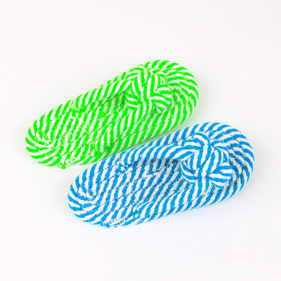 彩色狗狗棉绳啃咬拖鞋玩具耐磨耐咬狗玩具 宠物玩具厂家直销|ms