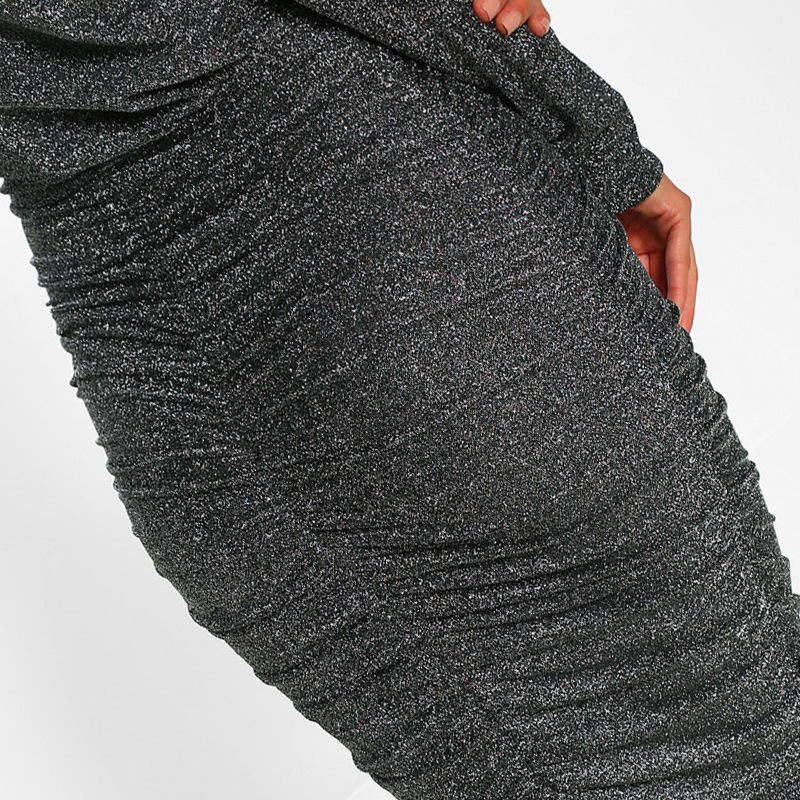 Off-Shoulder Strapless Sequined Dress NSXYZ81582