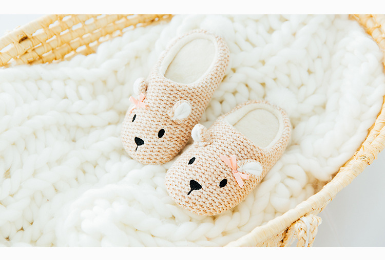 Unisex Casual Animal Round Toe Cotton Slippers display picture 3