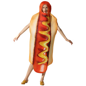 Halloween party Hot Dog Bread cosplay costume for unisex hot dogs stage performance clothing 