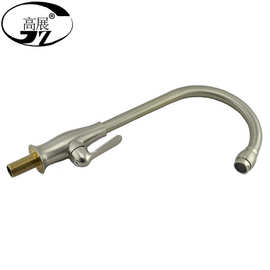 高展 福建南安卫浴厂家  正广东拉丝唐老鸭单冷菜盆龙头 厨房单水