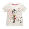 Summer cartoon cotton short sleeve T-shirt flower-shaped, European style, children's clothing