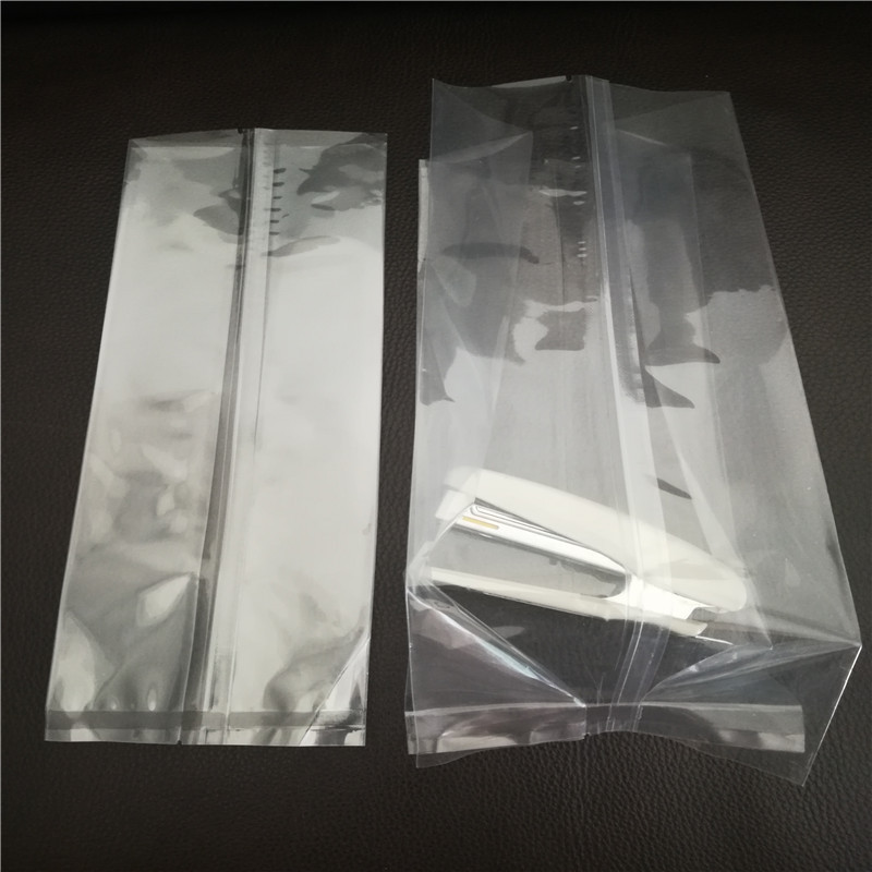 定全新料opp插边袋侧边风琴opp中封袋全新料OPP背封易撕口花茶袋