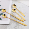 Spoon, coffee dessert mixing stick, tableware, fruit fork, flowered