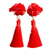 Children's decorations, Chinese hair accessory, silk festive cheongsam with tassels, hairgrip