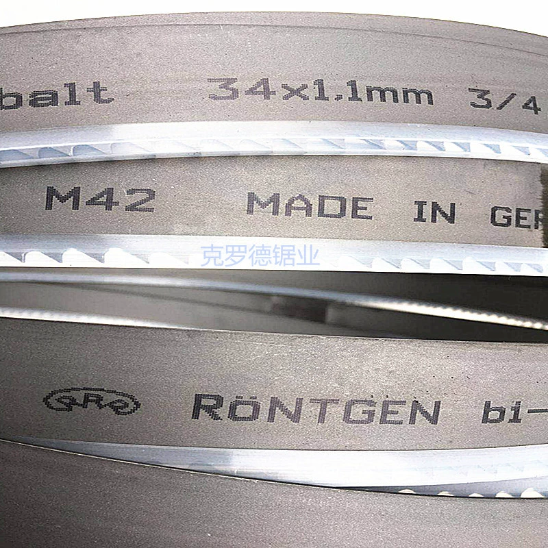 Биметаллическое полотно ленточной пилы 34*1,1*4650*3/4G4240/50 Германии RONTGEN Rottgen 3R