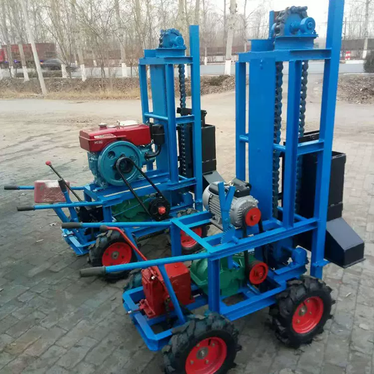 多功能打夯机自走式四轮链条打夯机 沟槽地基砸夯机 柴油夯锤机